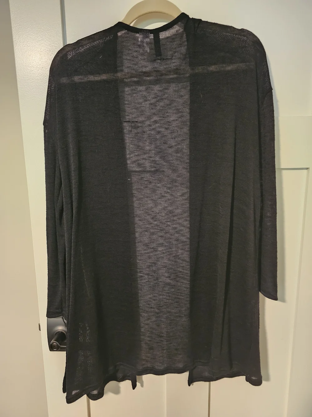 H&M Black Open-Front Lightweight Cardigan